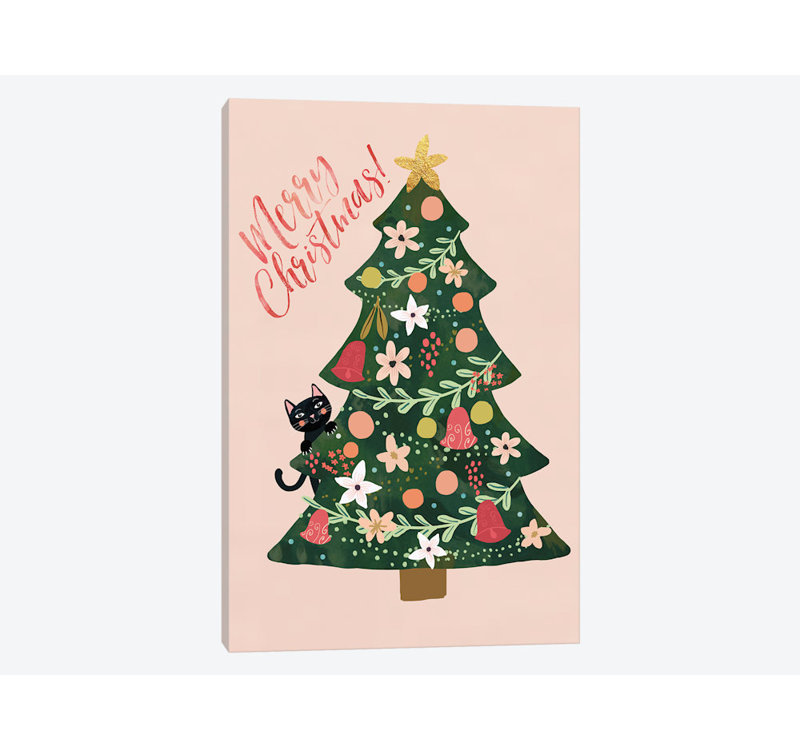 « xmas pin », impression sur toile tendue, H 12 po x l 8 po x P 0,75 po, Pas de tapis, Toile tendue