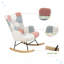 Chaise berçante rembourrée Kerth