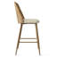 Tabouret de comptoir à dossier plein en rotin 27 po Aliette-1929350070