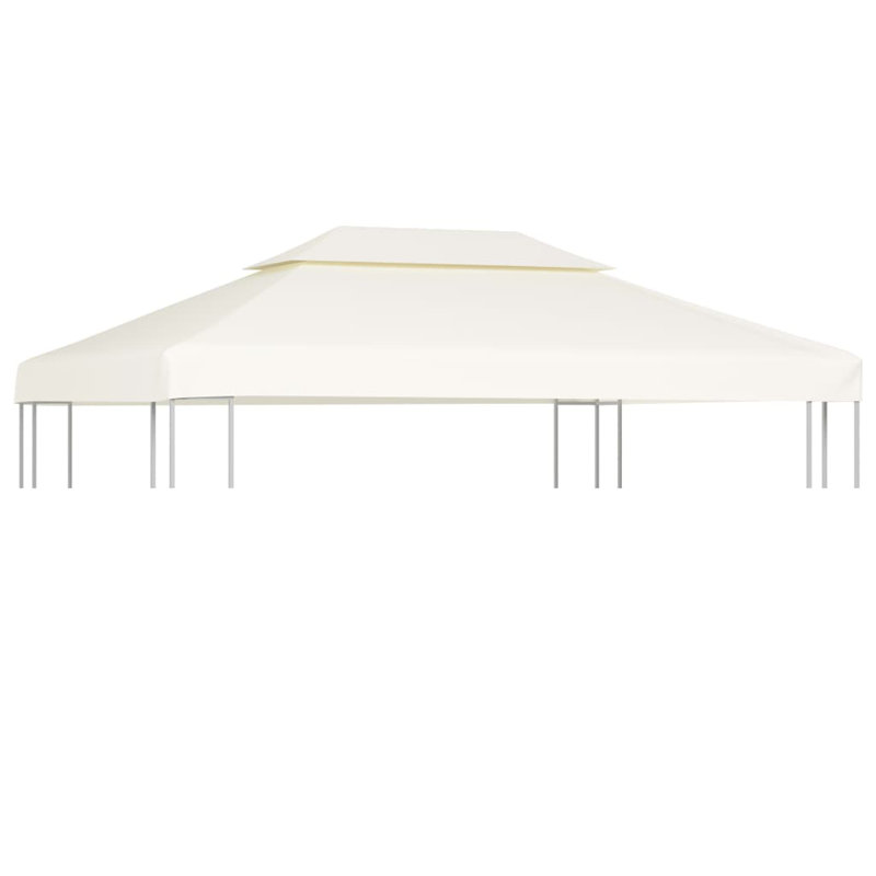 Moriah Green Fabric Replacement Canopy for Gazebo, White