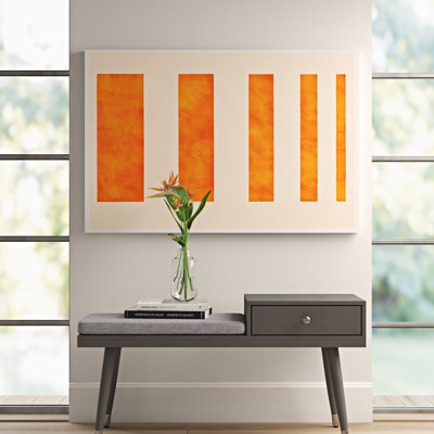 «Modern Art - Orange Levies» par 5by5collective - impression d'art graphique