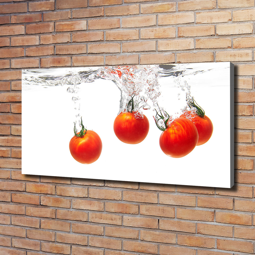 Tomaten unter Wasser - Kunstdrucke auf Leinwand