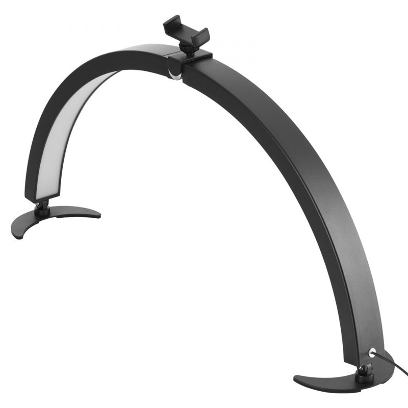 Lampe de bureau à clou demi-lune 40 W avec support pour téléphone Nail