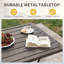 Ensemble de salle à manger de patio avec table carrée et accoudoirs hauteur bar (ensemble de 3)-214816553