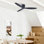 Ventilateur de plafond encastré à 3 pales avec télécommande Hardy