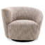 Fauteuil demi-tonneau pivotant rembourré Colin-98407523
