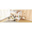 Grand lit mezzanine avec échelle, grand lit mezzanine en métal avec tablettes de rangement-1370239464