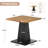 31.5" Dining Table with Metal Pedestal Base