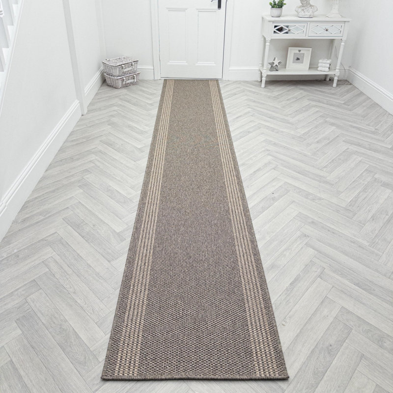 Runner Solid Colour Looped / Hooked Area Rug, Runner 66 x 300 cm