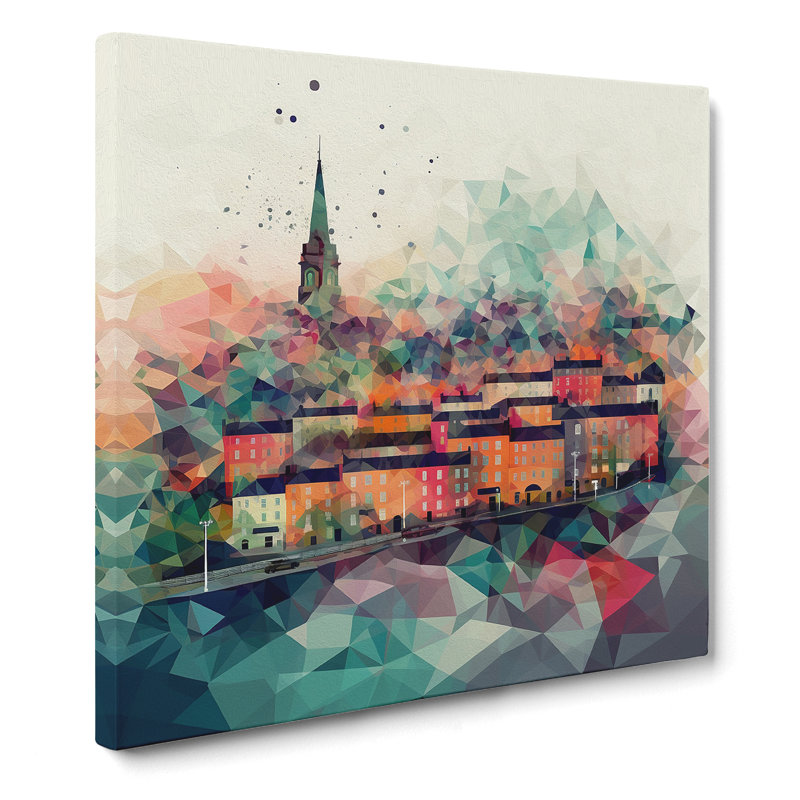 City Of Cork Geometric - Wrapped Canvas, 50cm H x 50cm W x 3cm D