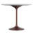 Osborne 36"W Genuine Marble and Iron Contemporary Dining Table with Pedestal Base