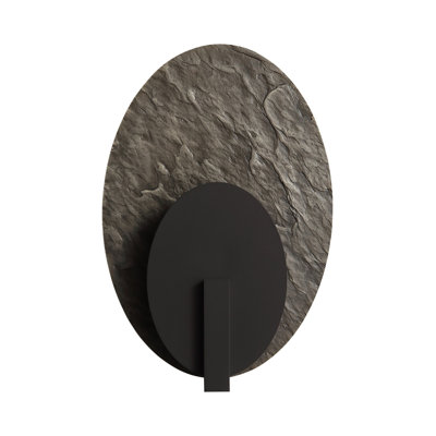 Applique murale à DEL ovale 3 carats en bronze foncé / bronze brossé texturé Kaukauna