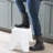 1 - Step Plastic Lightweight Folding Step Stool-369287866