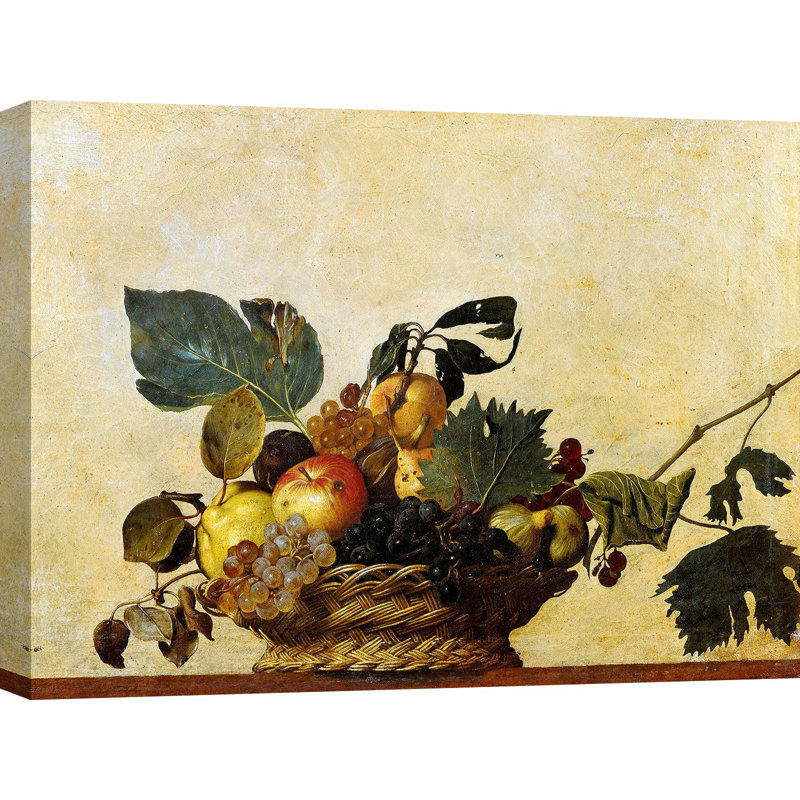 Basket Of Fruit by Caravaggio - Wrapped Canvas Print, 50cm H x 70cm W x 4cm D