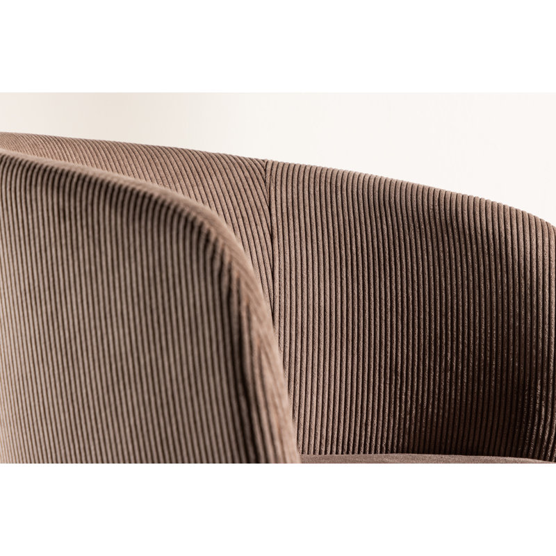 Guion 47cm H Polyester Upholstered Armchair, Brown