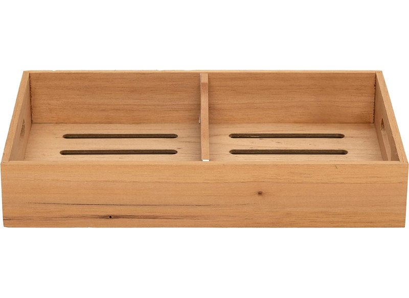 Spanish Cedar Tray Cigar Tray, Made with Solid Spanish Cedar, Dimensions 12 5/8" X 7 1/2" x 2 1/8"