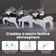 vidaXL LED Reindeers Fabric-1680165567
