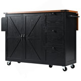 Versatile Farmhouse Kitchen Island With Advanced Features For Optimal Functionality