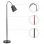 Lampe sur pied arquée 55 po Nichlas