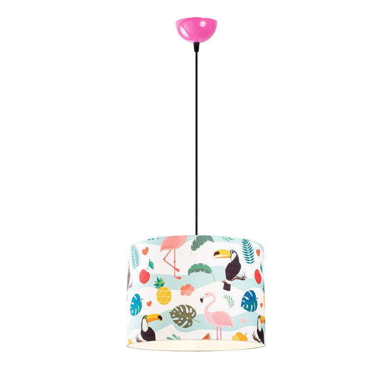 Luminaire suspendu tambour simple à 1 lumière Crayton