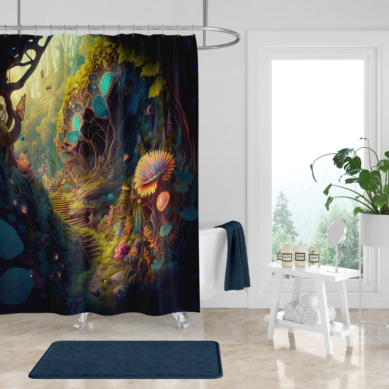 Savell Shower Curtain,  72" H x 70" W 