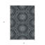 Tapis intérieur lavable à motif de médaillon floral gris anthracite 3 pi x 5 pi