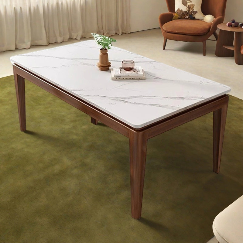 Rectangular small-sized dining table, 29.53"H x 70.87"L x 35.43"W