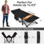 Pliant pour camper, lit robuste avec sac de transport, lit de camp portatif double couche Oxford-70867535