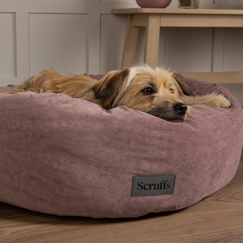Polyester Pet Bed, Pink, Large (18-32kg)
