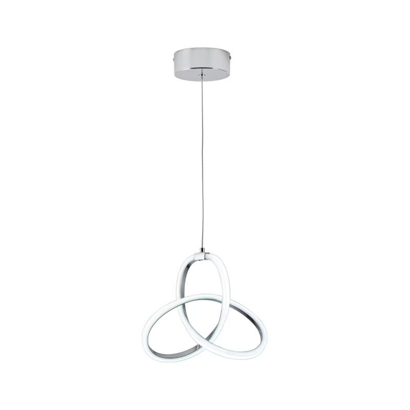 Modern LED Pendant Light, Chrome