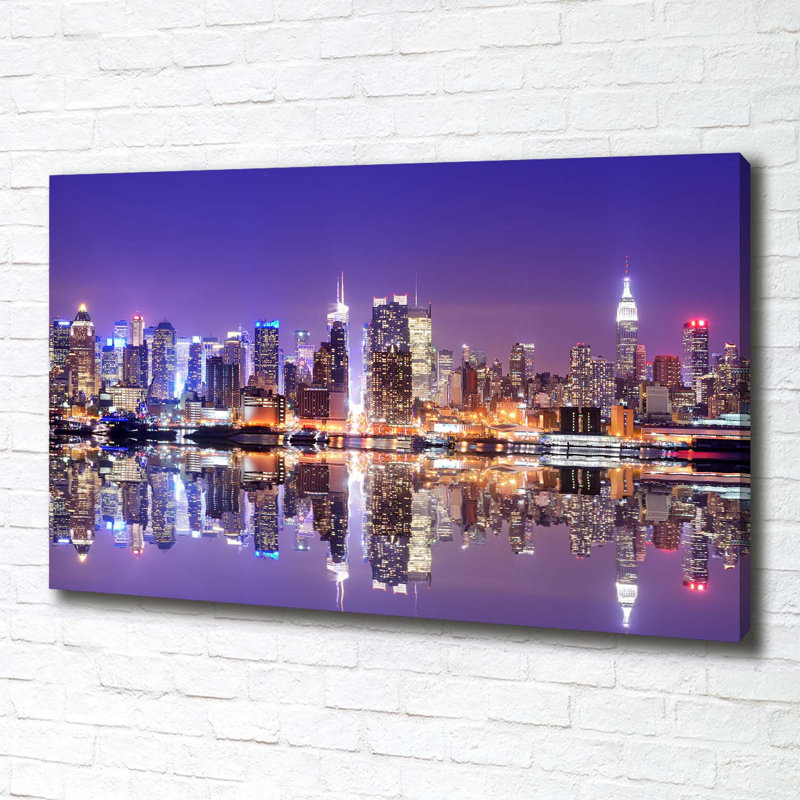 Manhattan New York - Wrapped Canvas Print