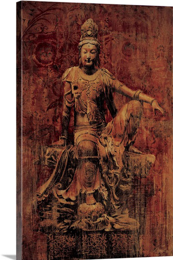 «Drit Q'uan Yin» par Liz Jardine, impression, H 36 po x l 24 po x P 1,5 po, Toile