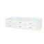 Meuble-lavabo double blanc 80 po X P 22 po D, avec plateau en quartz blanc-117825196