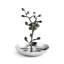 Black Orchid Metal Ring Holder