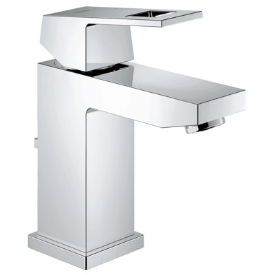 Robinet de salle de bain à un trou avec drain Eurocube®