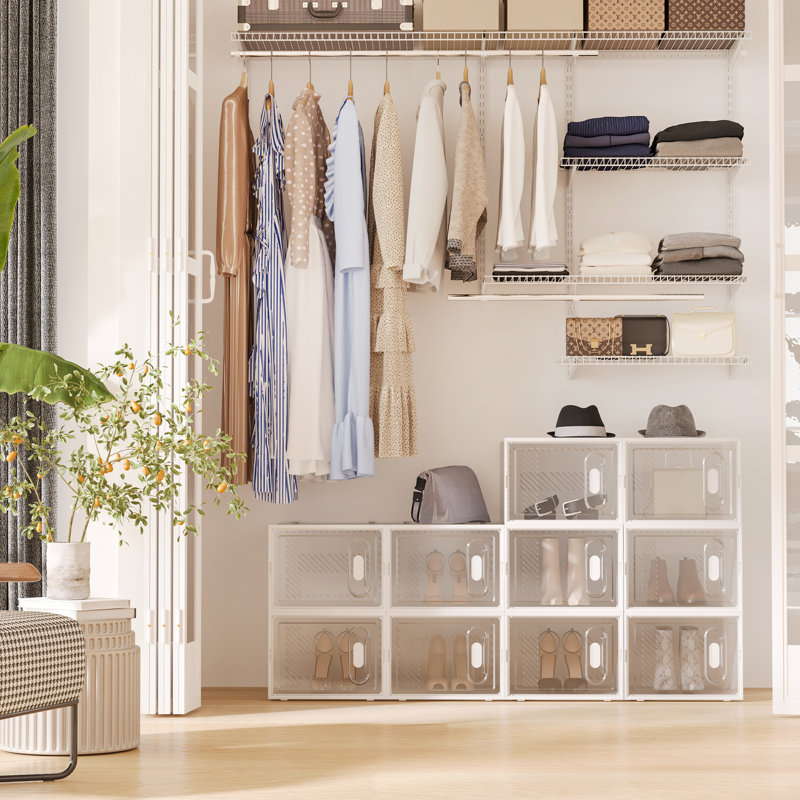 18 Pair Stackable Shoe Storage Box