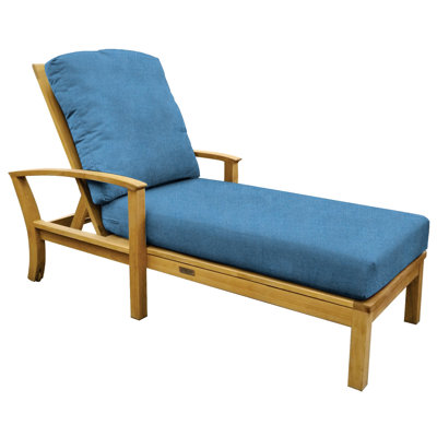 St. Lucia Outdoor Teak Chaise Lounge