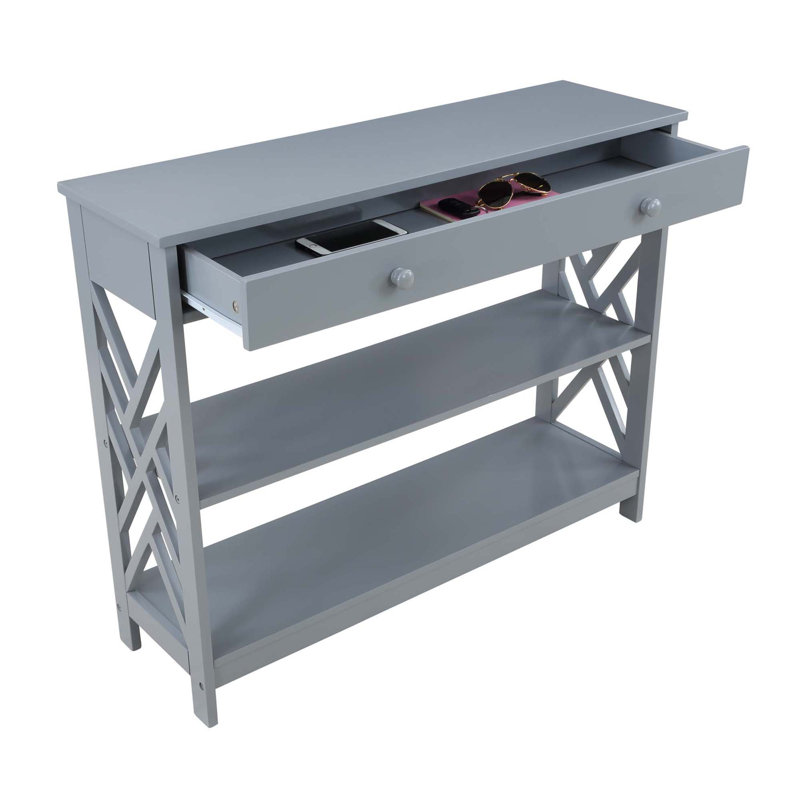 Console de 39,5 po Huggard, gris