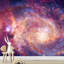 Étoile mauve, spirale, galaxie, espace, astronomie, fantaisie, papier peint décoratif-93996736