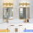 3 - Light Gold Dimmable Vanity Light LED Wall Sconce-979871313