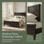 Lit plateforme avec tête de lit Granborough Mid-Century Farmhouse-1488895624-1488895670