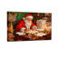 Ensemble de 3 impressions sur toile de Noël, père Noël, lettres au bureau-676583729