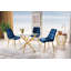 Medora Round Glass Top Dining Table