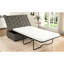 49,6 po convertible gris avec matelas à mémoire de forme, lit pliant à conversion facile, 49,6 po, lin-1261562302