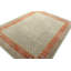 Distressed Homage Hand Knotted Wool Geometric Area Rug in Blue, Red, Beige, Orange-2065477009