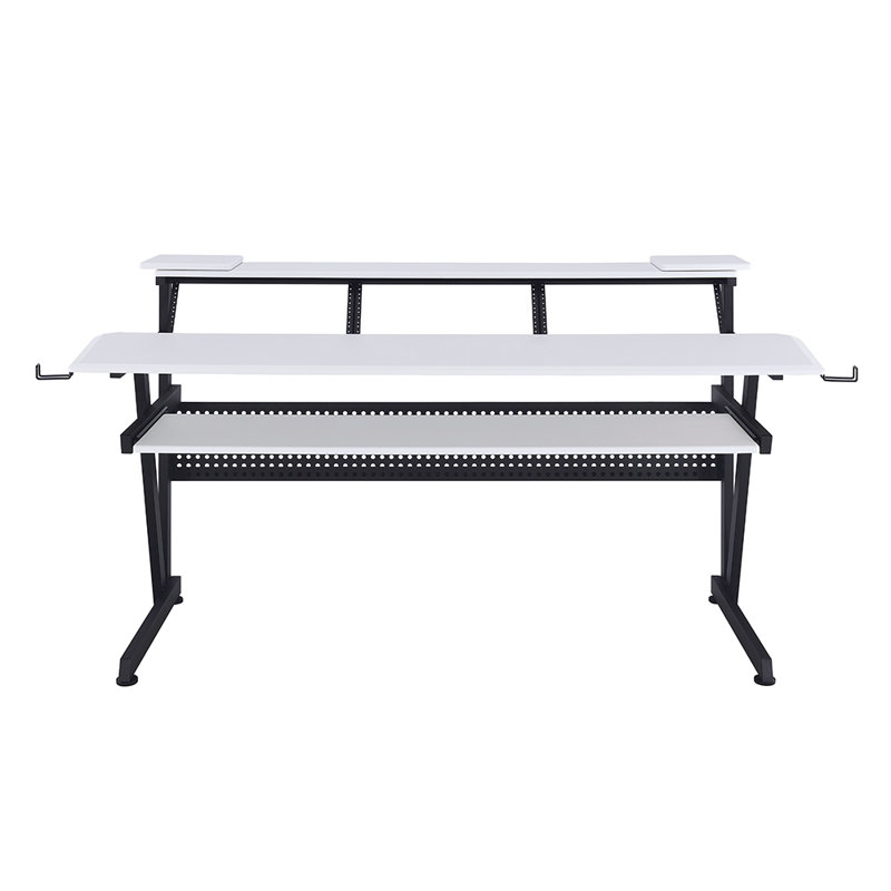 Saida Music Desk, White/Black