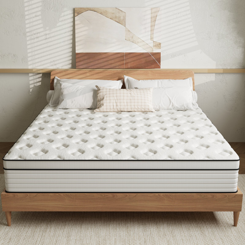 Alwyn Home Rehberg Medium Hybrid Mattress, Full, 12"