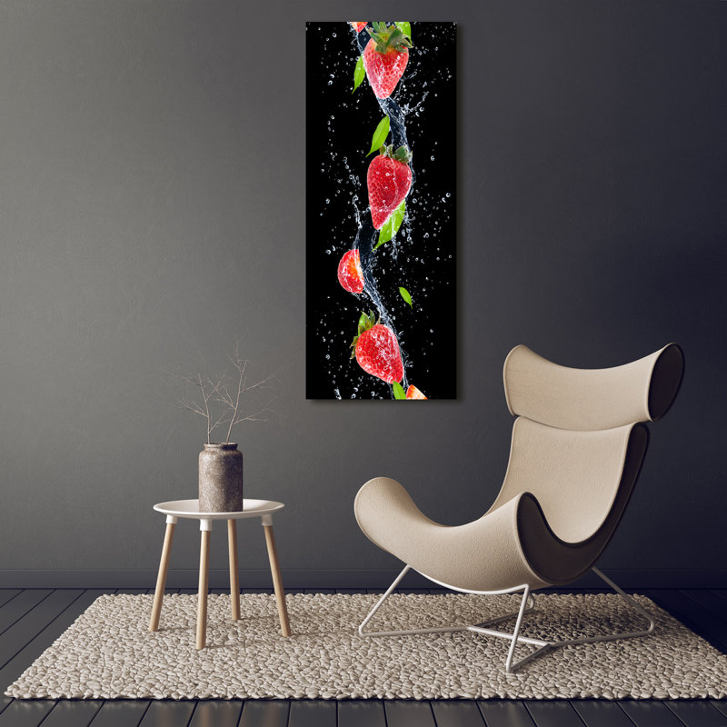 strawberries 1 Piece Wrapped Canvas Wall Art