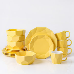 Stone Lain Jamie 16-Piece Dinnerware Set Porcelain (ours are black)(incomplete missing at least one cup that was removed from being broke)