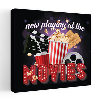 Now Playing At The Movies Retro Art